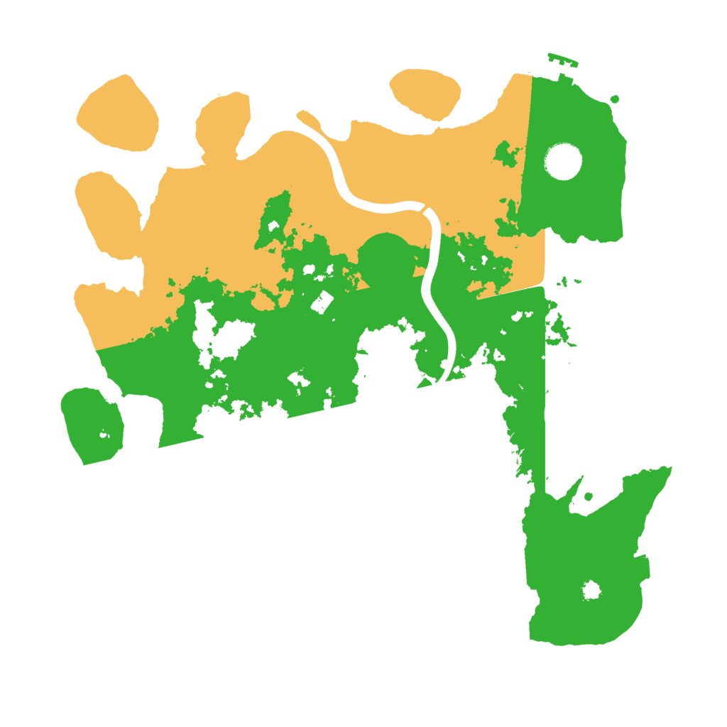 Biome Rust Map: Procedural Map, Size: 3500, Seed: 198602