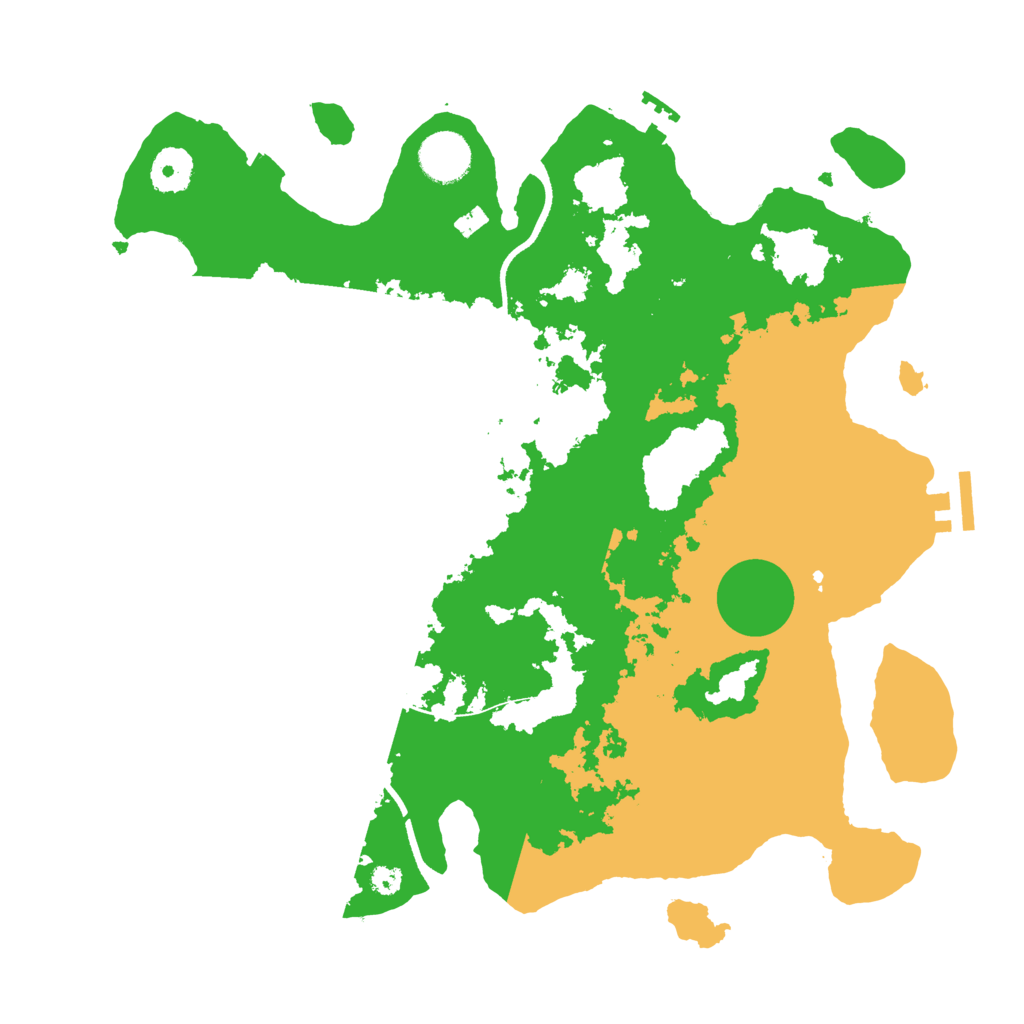 Biome Rust Map: Procedural Map, Size: 3500, Seed: 6425193