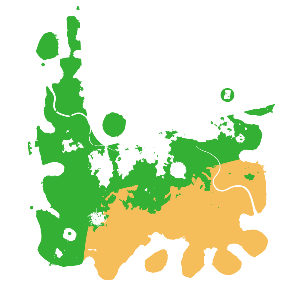 Biome Rust Map: Procedural Map, Size: 3500, Seed: 478009