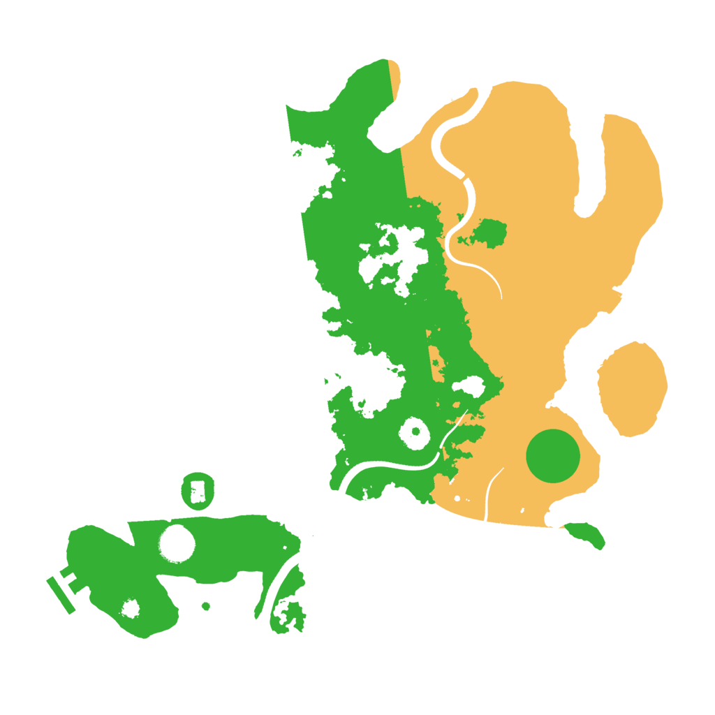 Biome Rust Map: Procedural Map, Size: 3500, Seed: 1777854