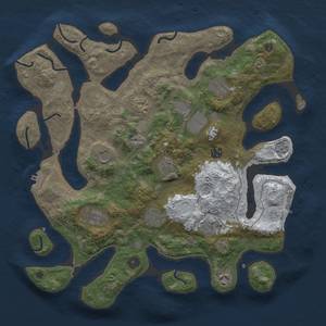 Thumbnail Rust Map: Procedural Map, Size: 4000, Seed: 2296193, 20 Monuments