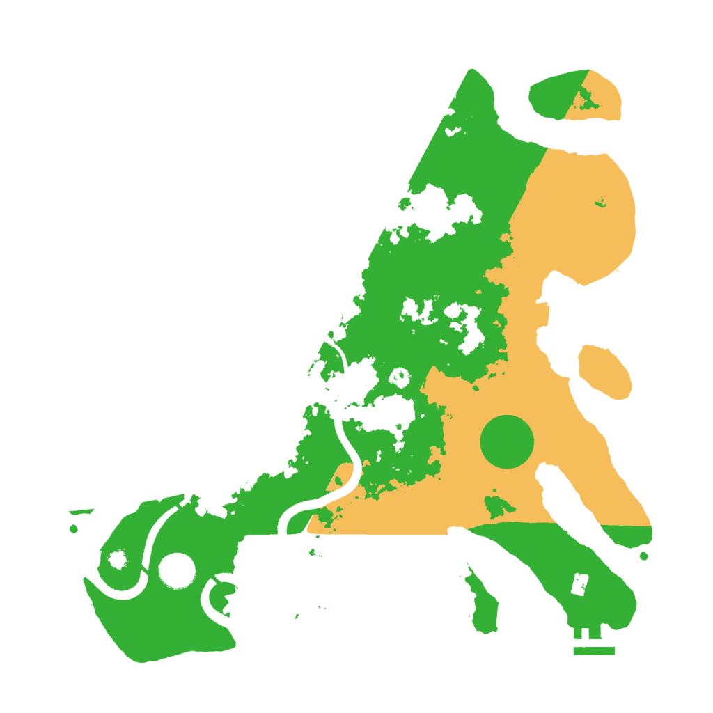 Biome Rust Map: Procedural Map, Size: 3500, Seed: 237069