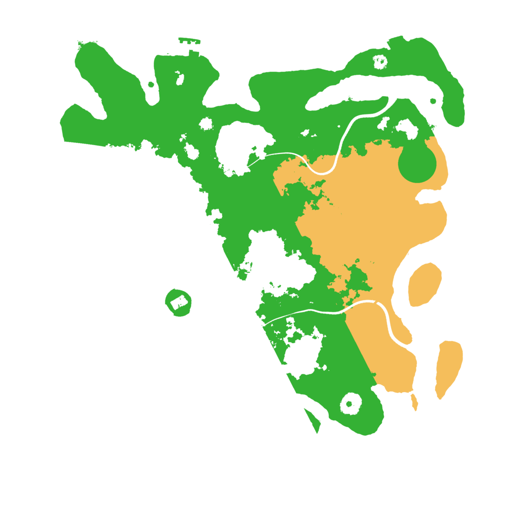 Biome Rust Map: Procedural Map, Size: 3500, Seed: 796083