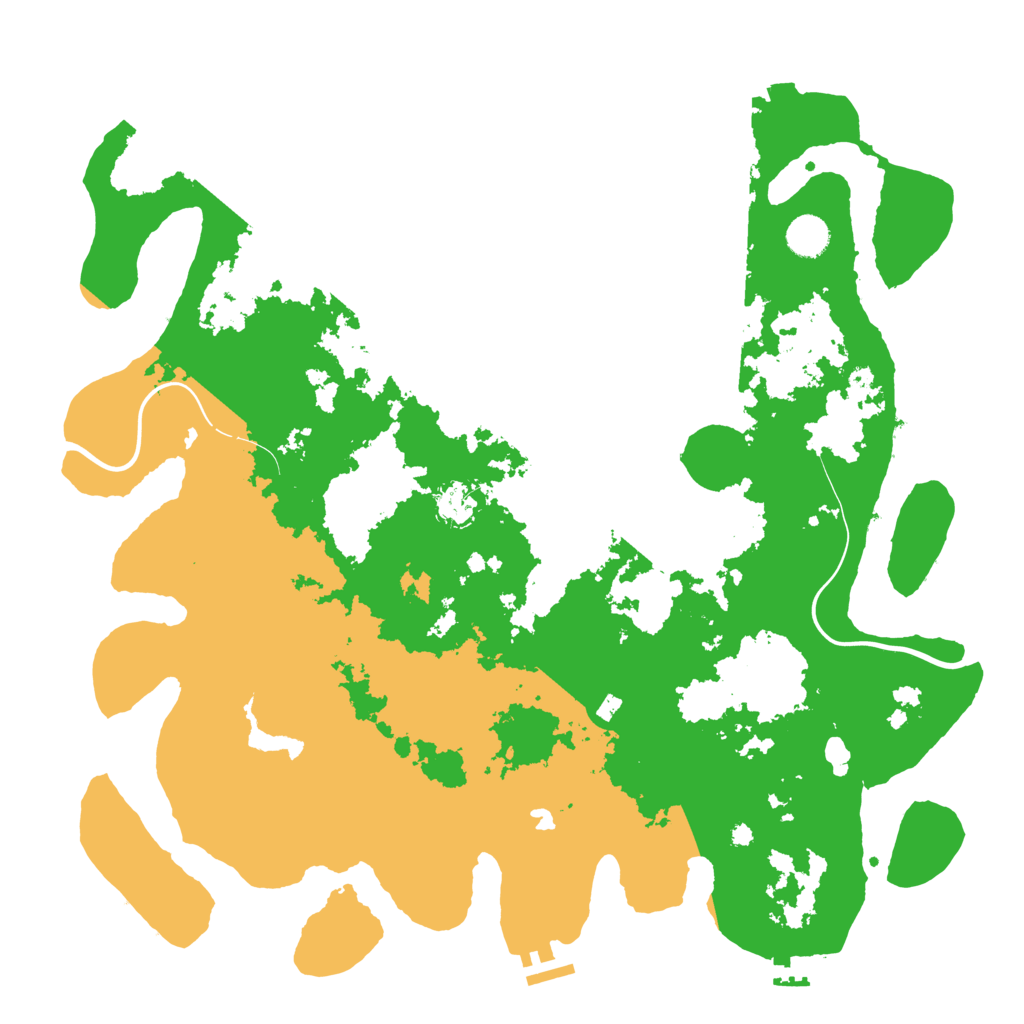 Biome Rust Map: Procedural Map, Size: 4250, Seed: 834223