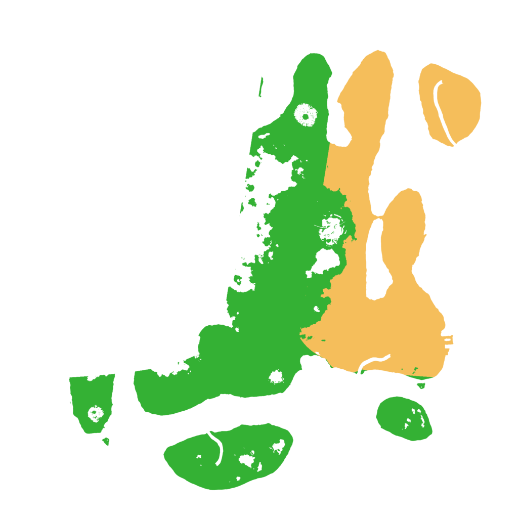 Biome Rust Map: Procedural Map, Size: 3500, Seed: 5432186