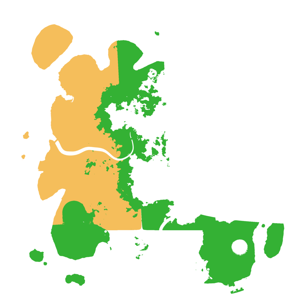 Biome Rust Map: Procedural Map, Size: 3500, Seed: 118234476