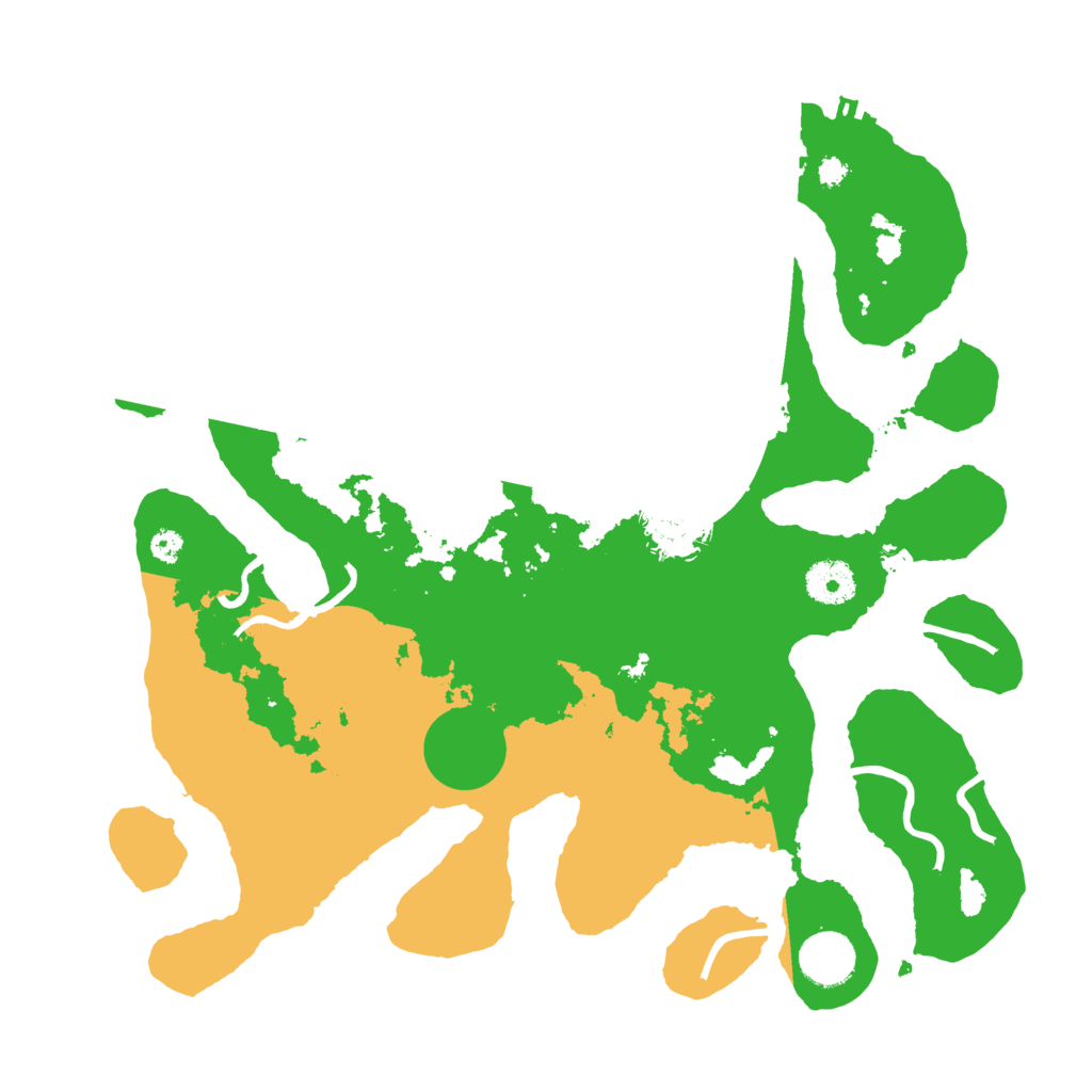 Biome Rust Map: Procedural Map, Size: 3500, Seed: 3238644