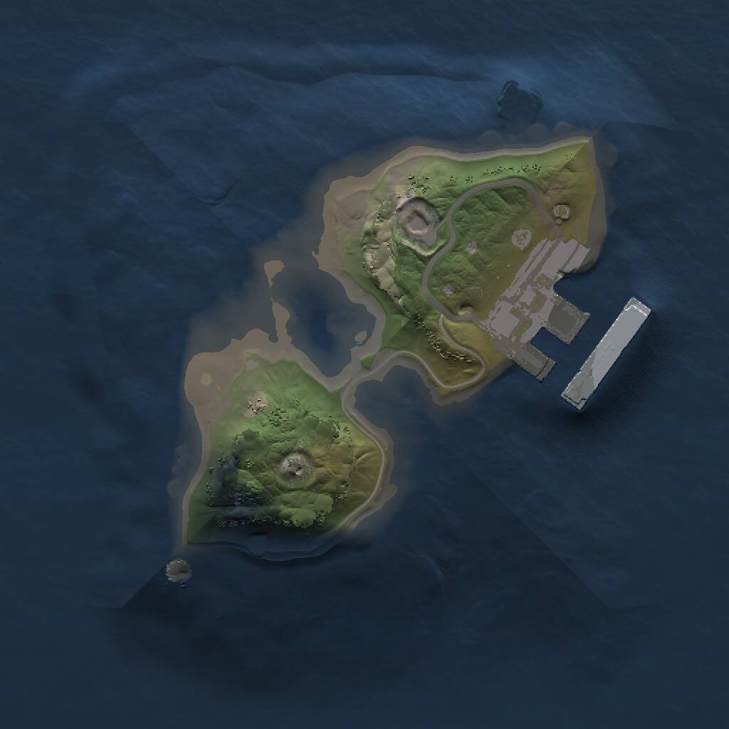 Rust Map: Procedural Map, Size: 1200, Seed: 4, 2 Monuments