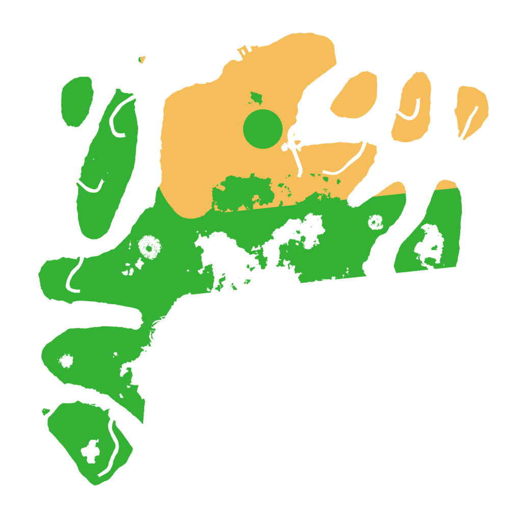 Biome Rust Map: Procedural Map, Size: 3500, Seed: 6158772