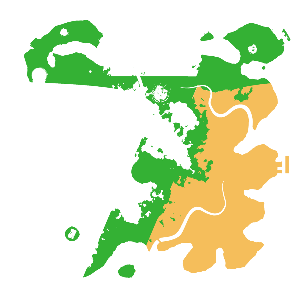 Biome Rust Map: Procedural Map, Size: 3500, Seed: 5243654