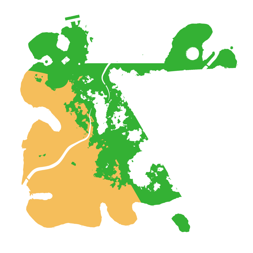 Biome Rust Map: Procedural Map, Size: 3500, Seed: 991685