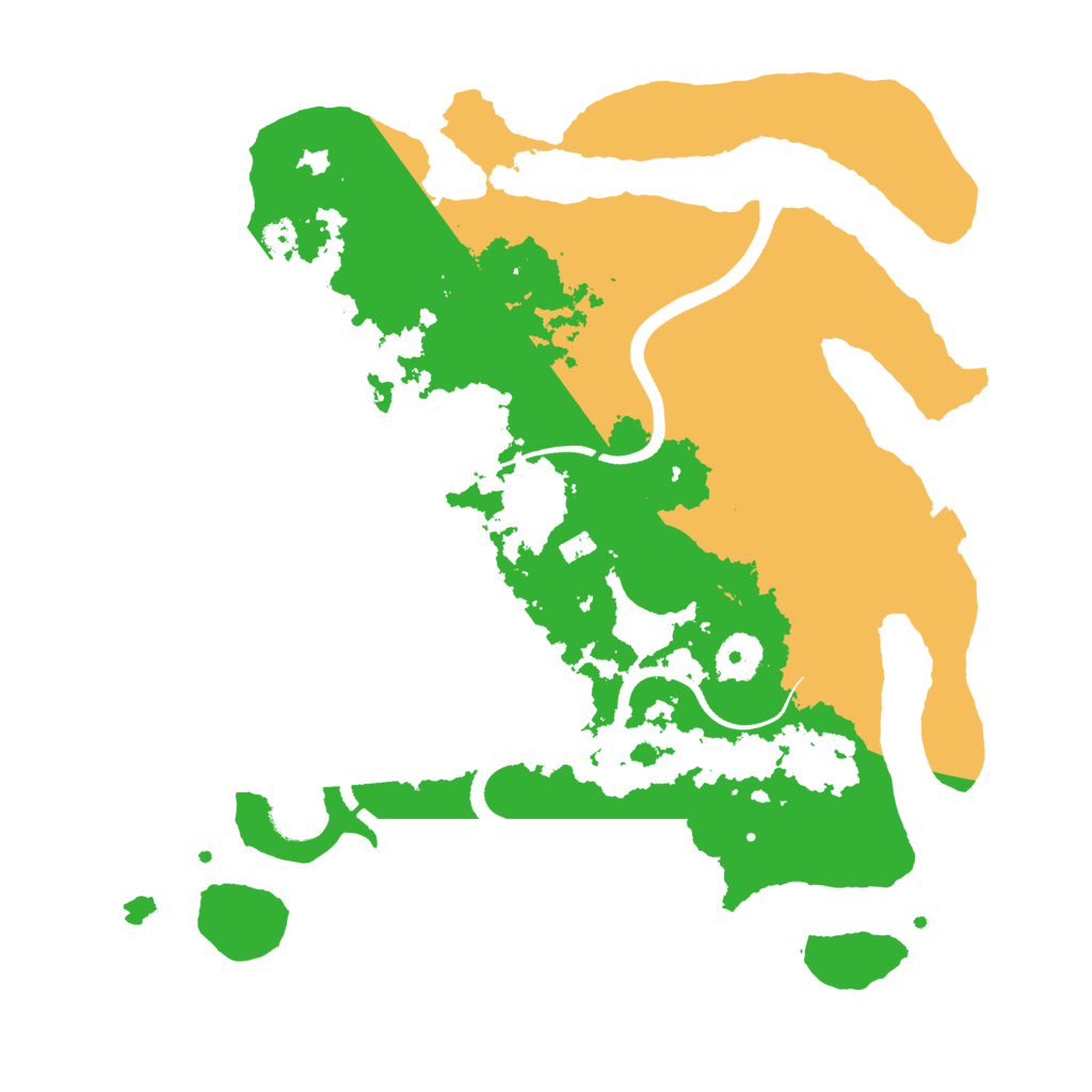 Biome Rust Map: Procedural Map, Size: 3500, Seed: 5526892