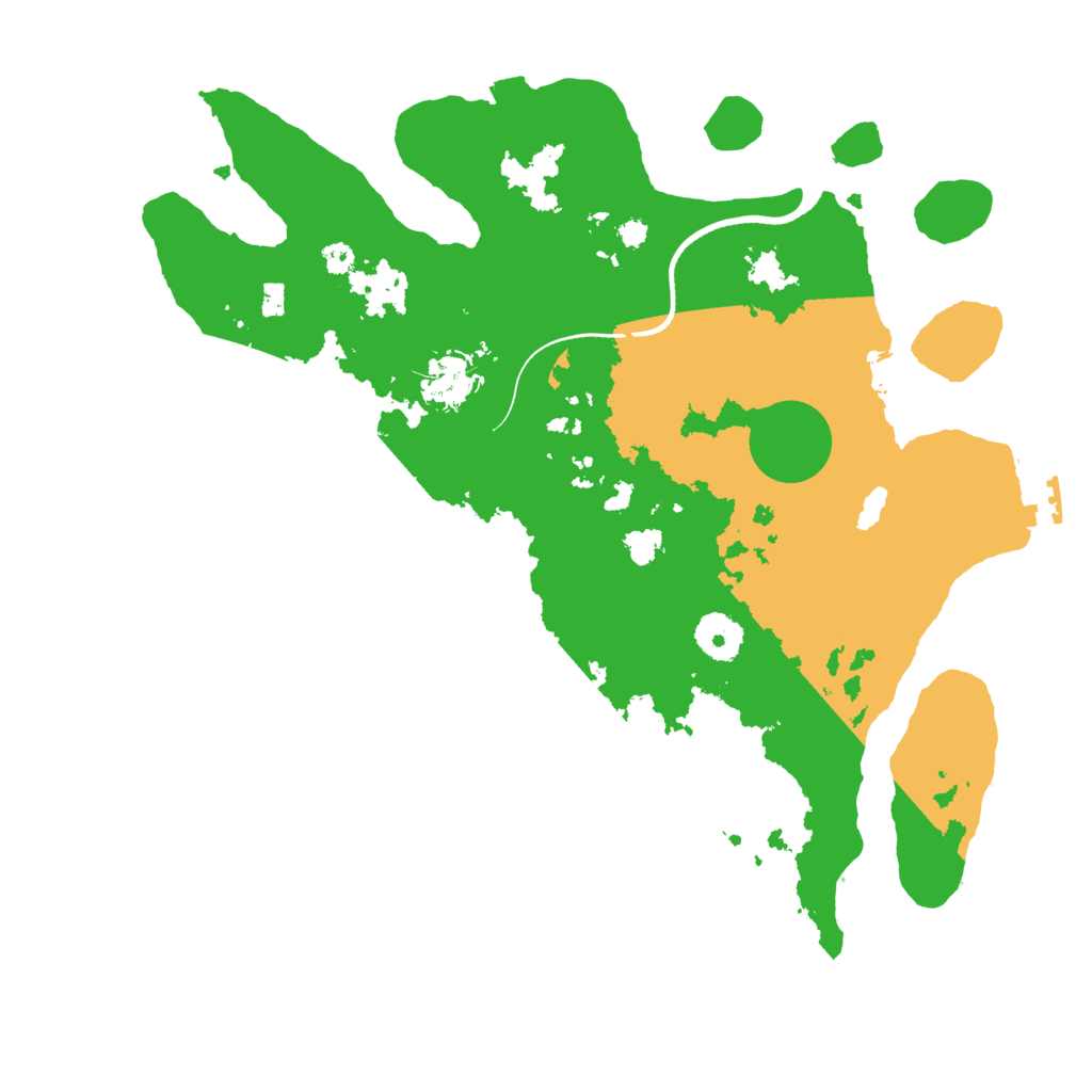 Biome Rust Map: Procedural Map, Size: 3500, Seed: 301721