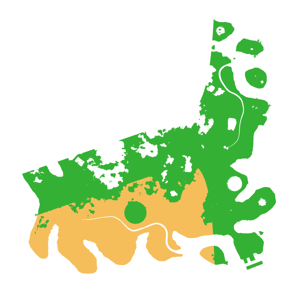 Biome Rust Map: Procedural Map, Size: 3500, Seed: 1116333