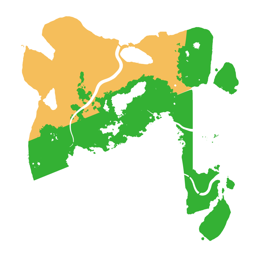 Biome Rust Map: Procedural Map, Size: 3500, Seed: 6419418