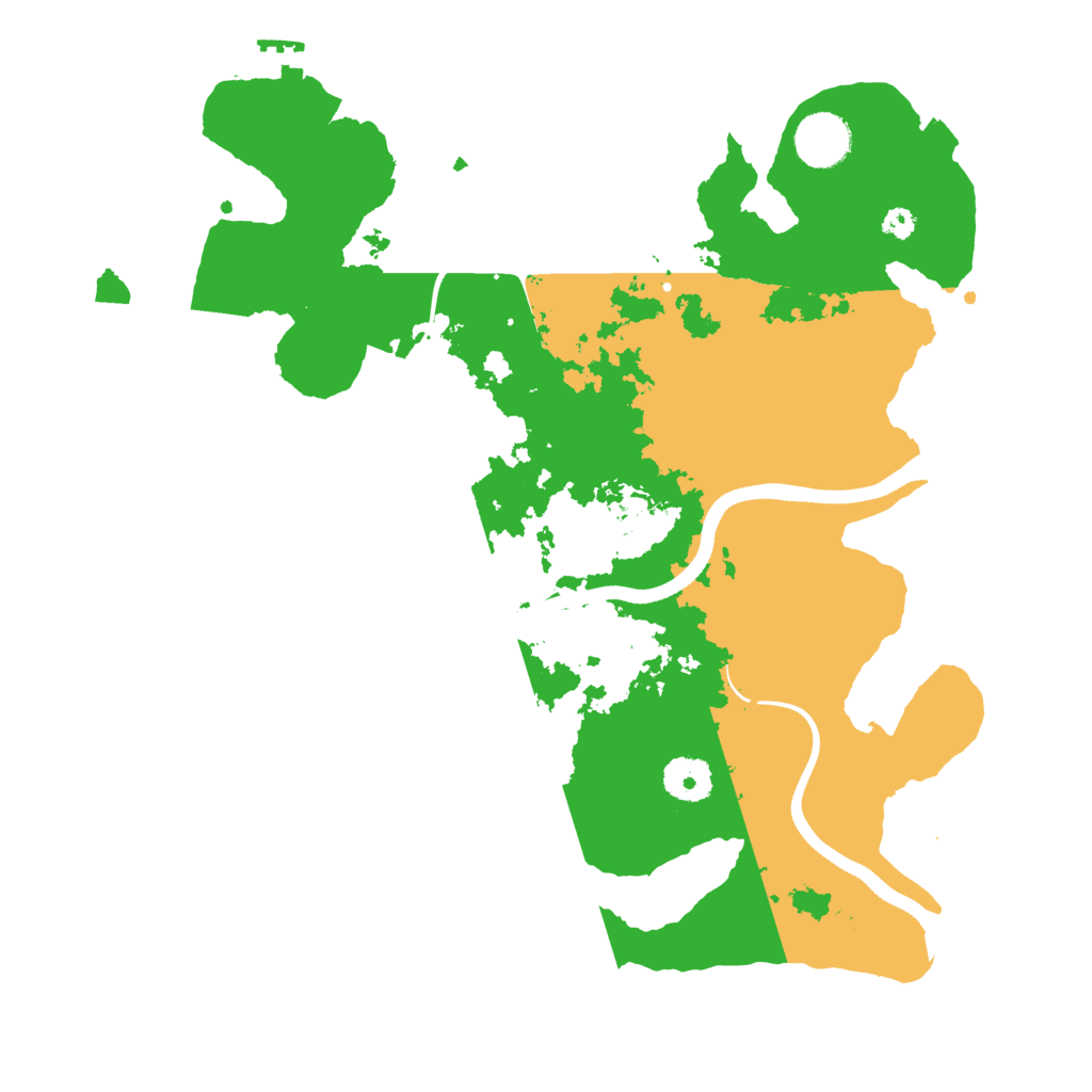 Biome Rust Map: Procedural Map, Size: 3500, Seed: 1550352