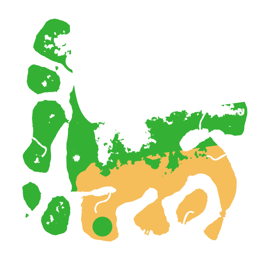 Biome Rust Map: Procedural Map, Size: 3500, Seed: 98565