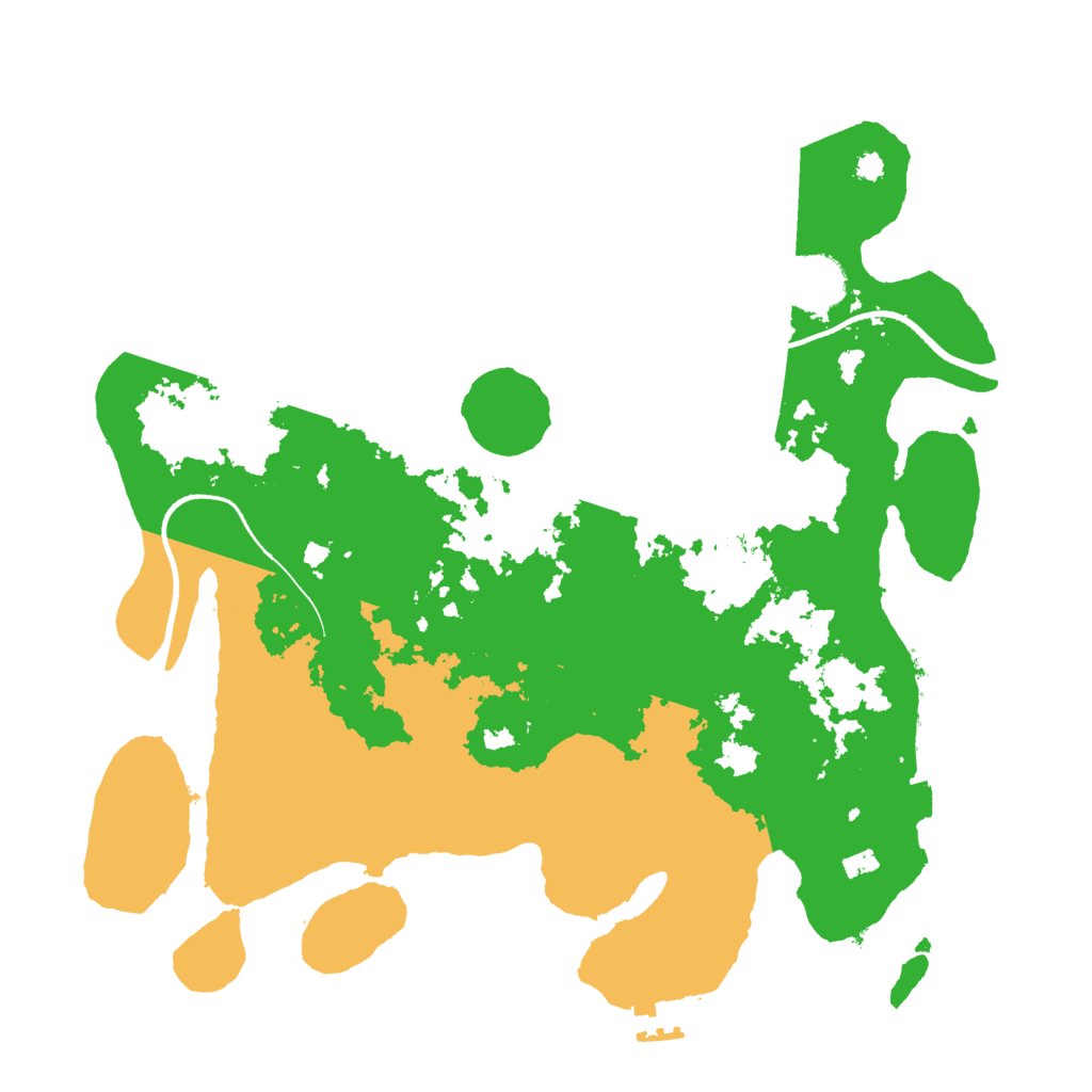 Biome Rust Map: Procedural Map, Size: 3500, Seed: 4614958