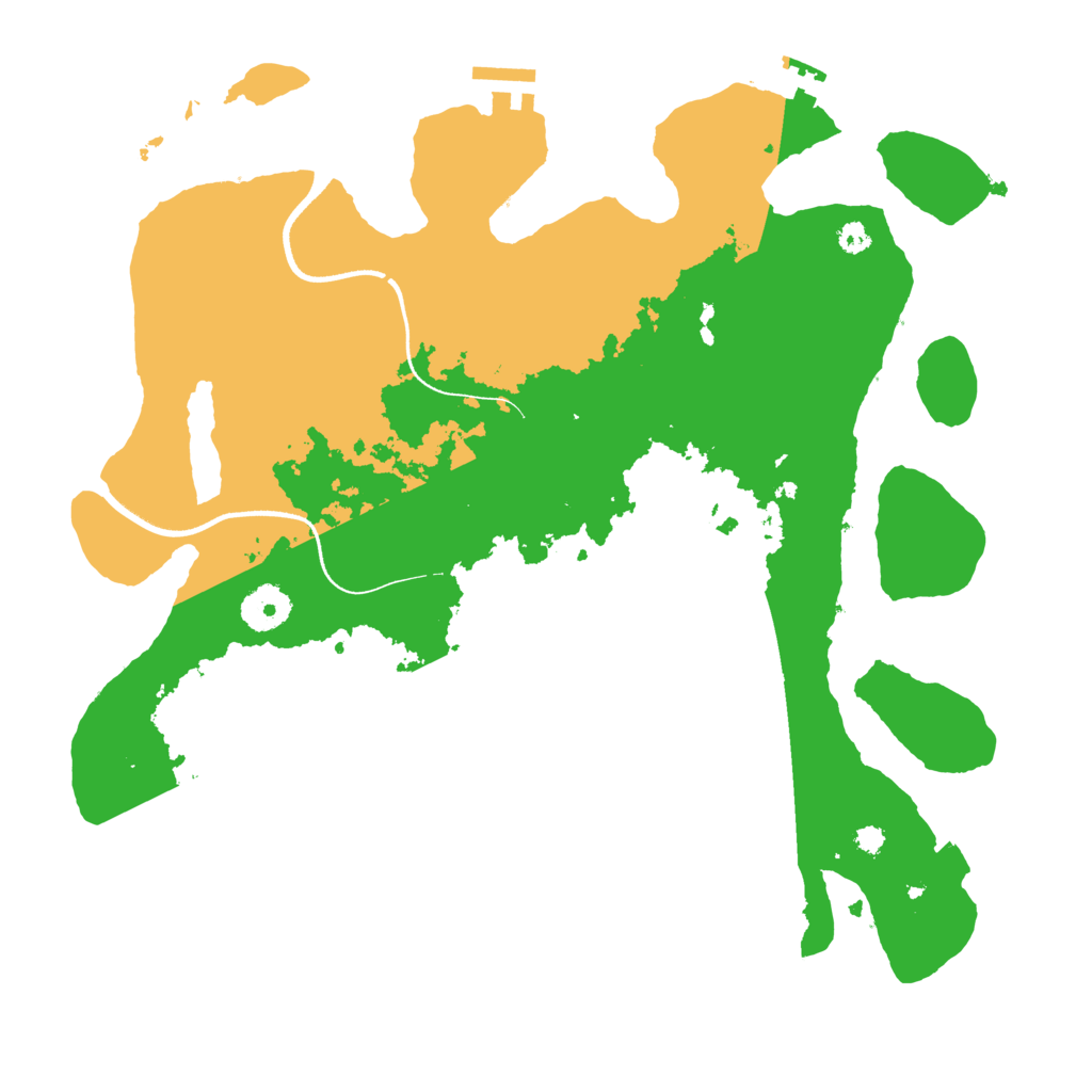 Biome Rust Map: Procedural Map, Size: 3500, Seed: 4170197