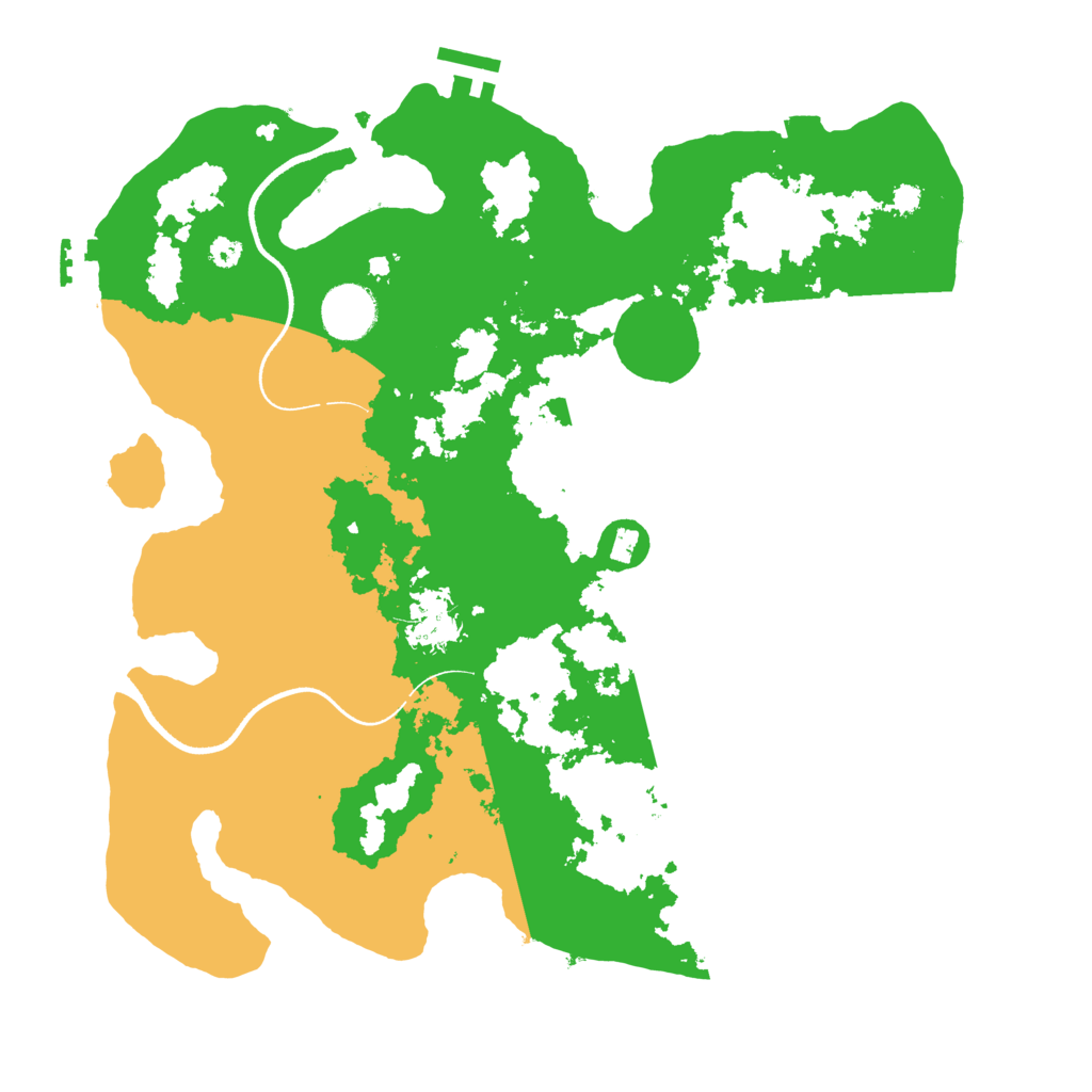Biome Rust Map: Procedural Map, Size: 3500, Seed: 1807024
