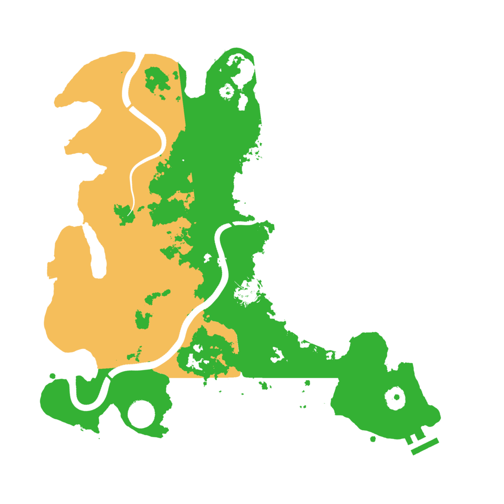 Biome Rust Map: Procedural Map, Size: 3500, Seed: 1688644