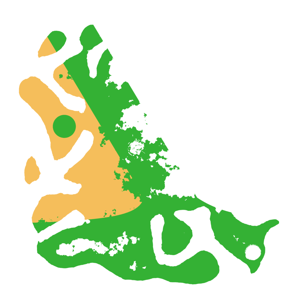 Biome Rust Map: Barren, Size: 3500, Seed: 1263350