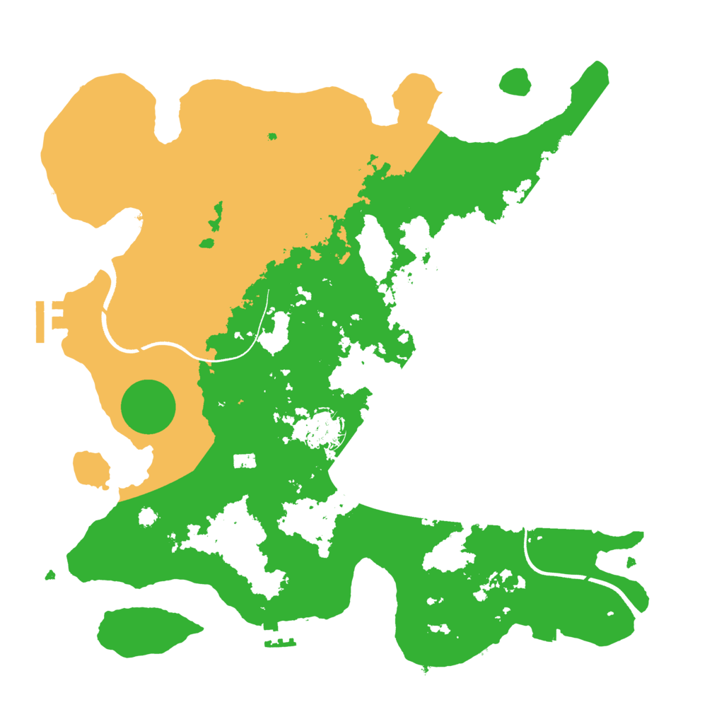 Biome Rust Map: Procedural Map, Size: 3500, Seed: 6346248