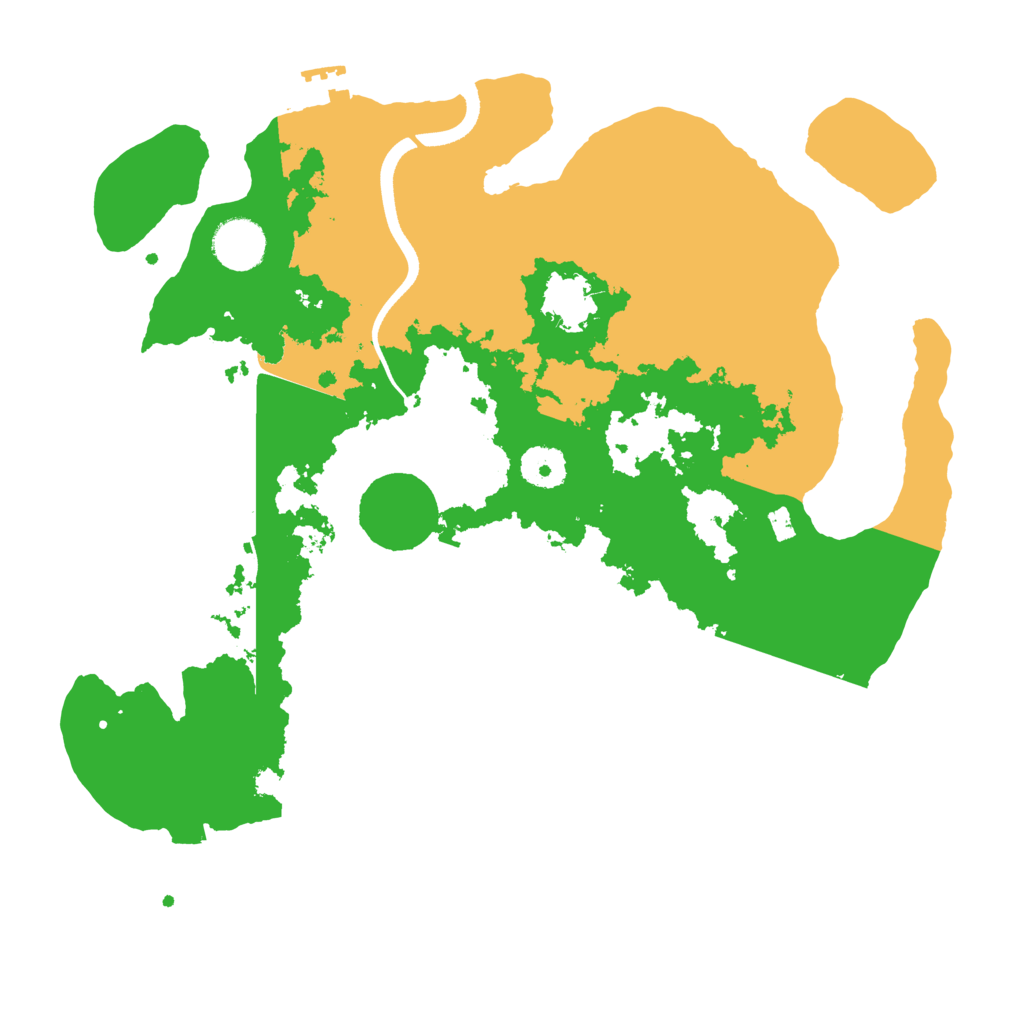 Biome Rust Map: Procedural Map, Size: 3500, Seed: 4237524