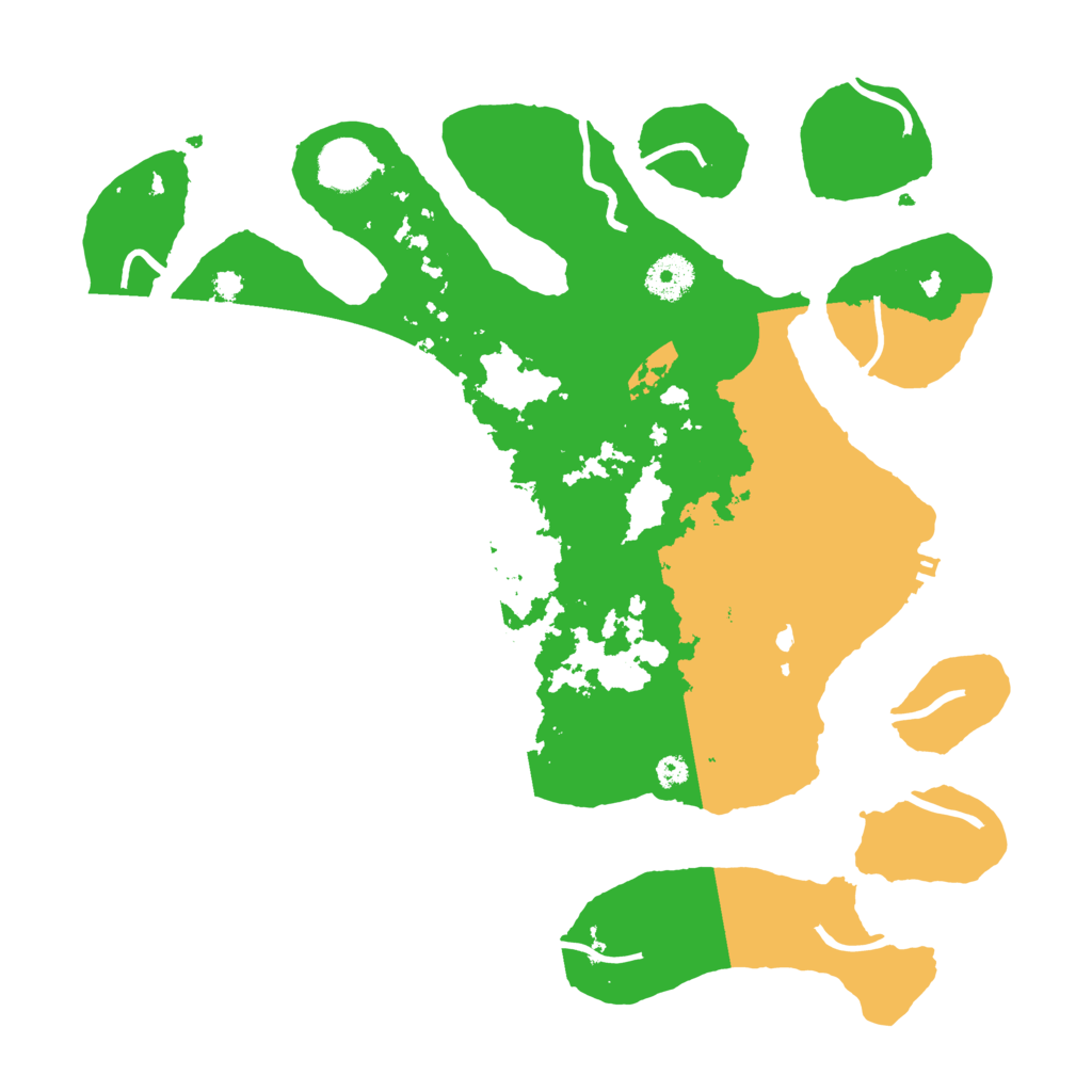 Biome Rust Map: Procedural Map, Size: 3550, Seed: 581066