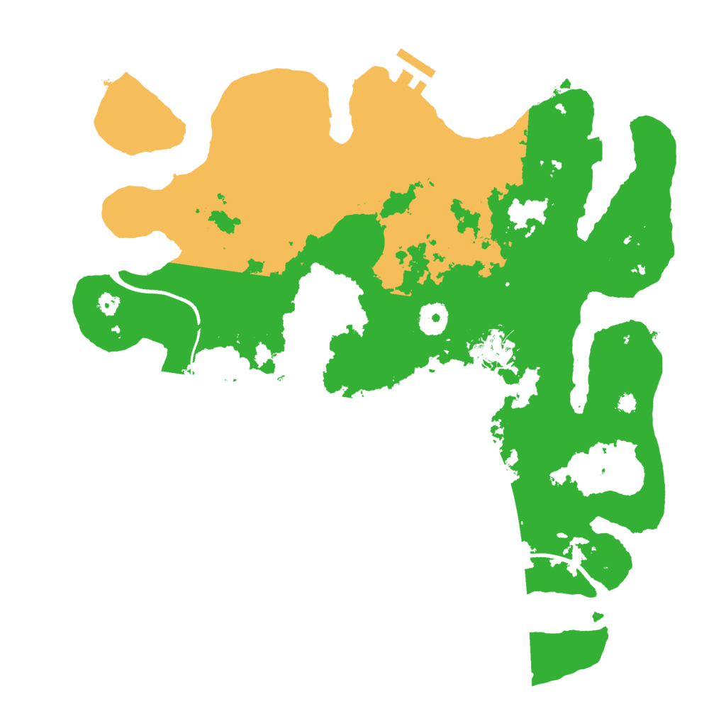 Biome Rust Map: Procedural Map, Size: 3500, Seed: 4230712