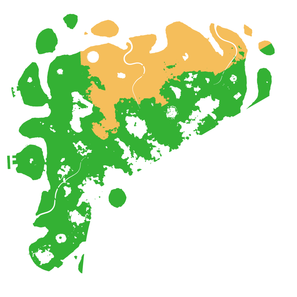 Biome Rust Map: Procedural Map, Size: 4500, Seed: 3060354