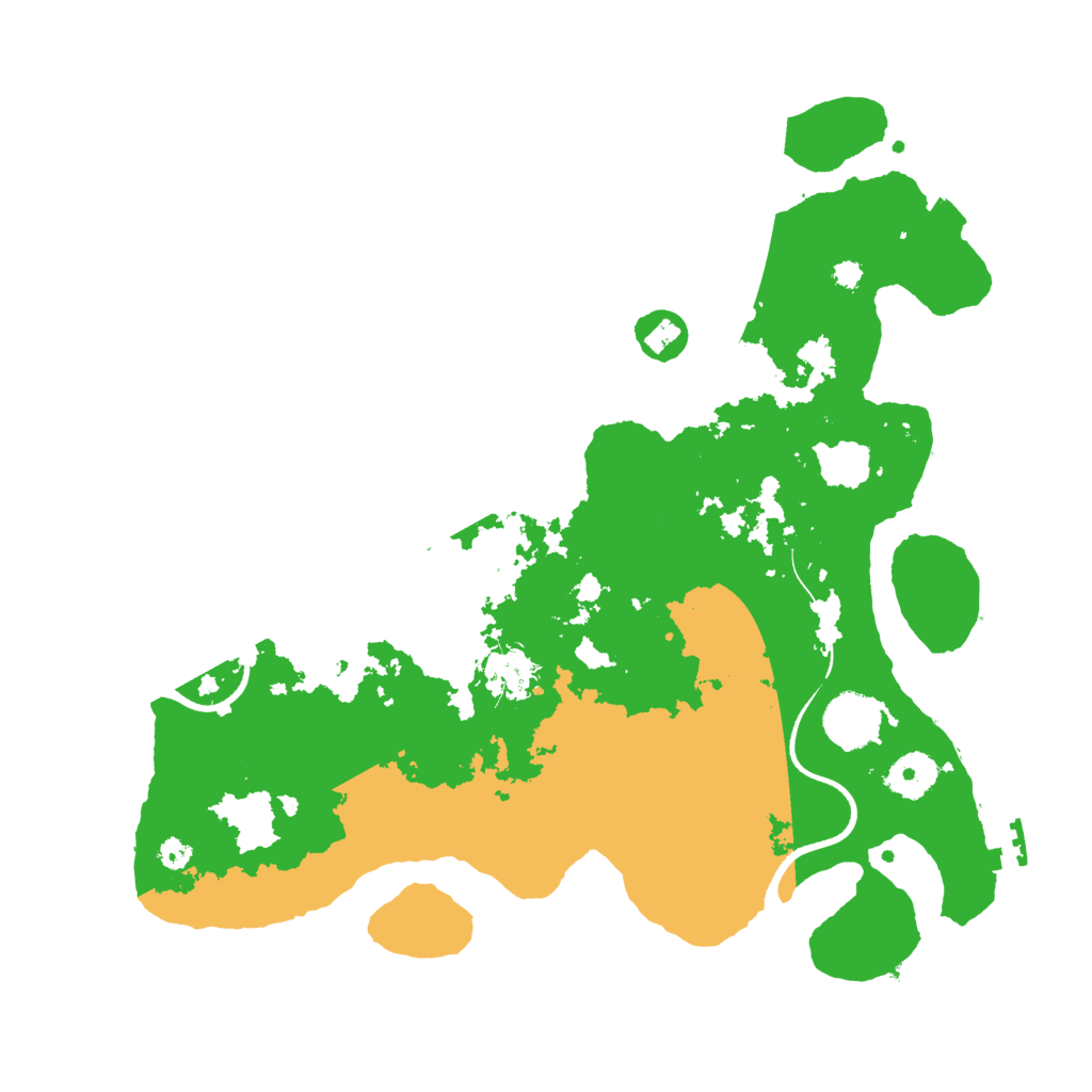 Biome Rust Map: Procedural Map, Size: 3500, Seed: 5926214