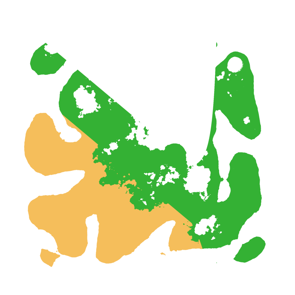 Biome Rust Map: Barren, Size: 3500, Seed: 4256839