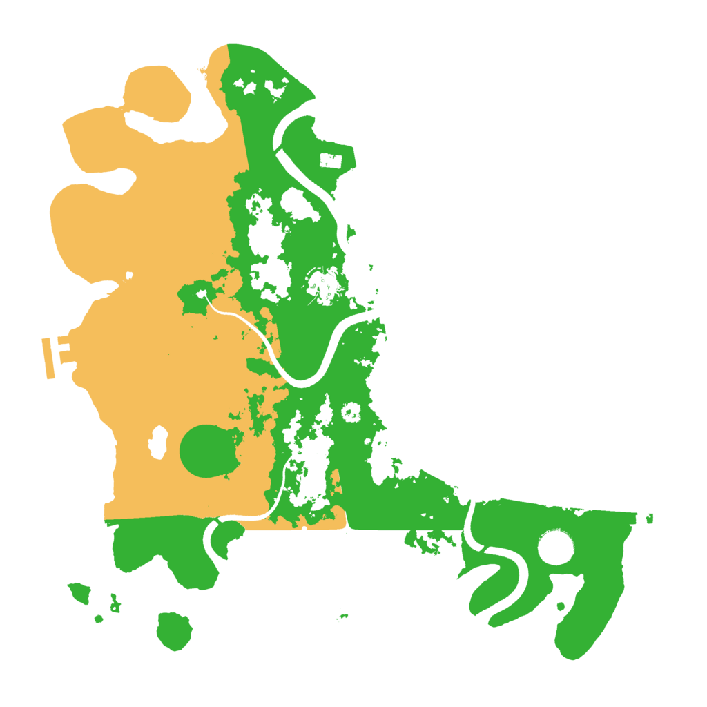 Biome Rust Map: Procedural Map, Size: 3500, Seed: 60155