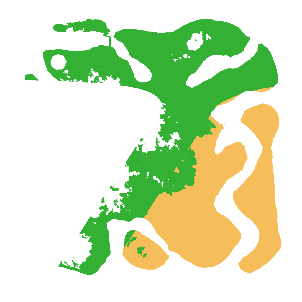 Biome Rust Map: Barren, Size: 3500, Seed: 3341059