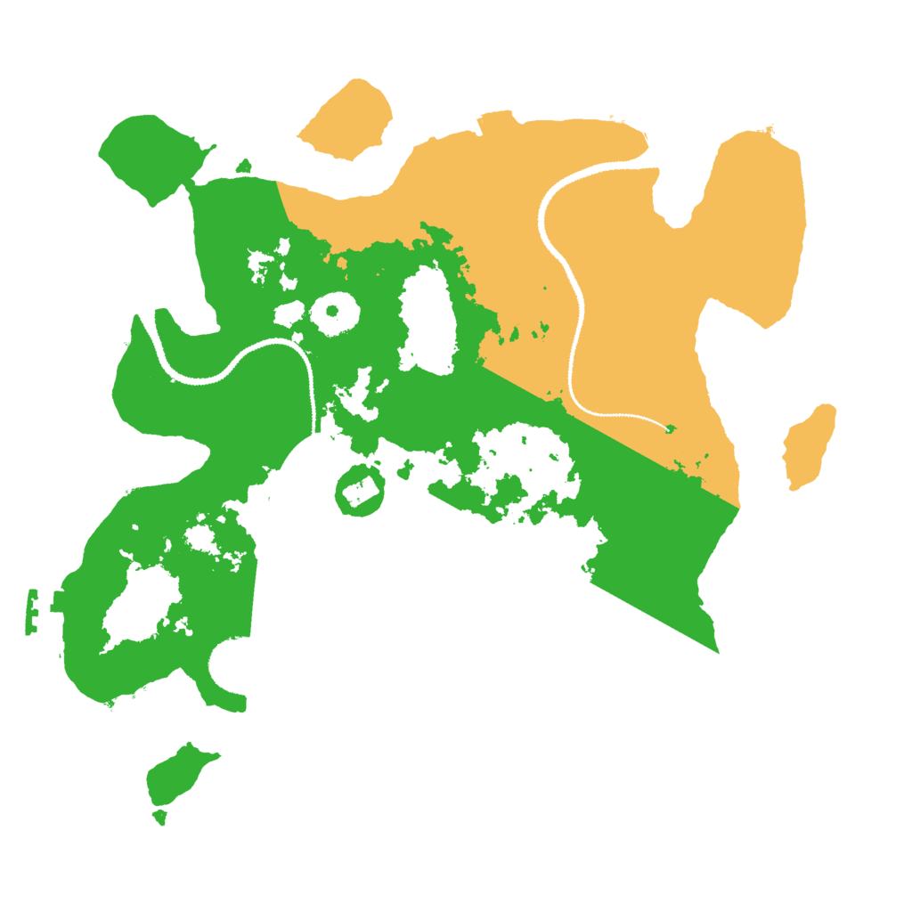 Biome Rust Map: Procedural Map, Size: 3000, Seed: 95499664