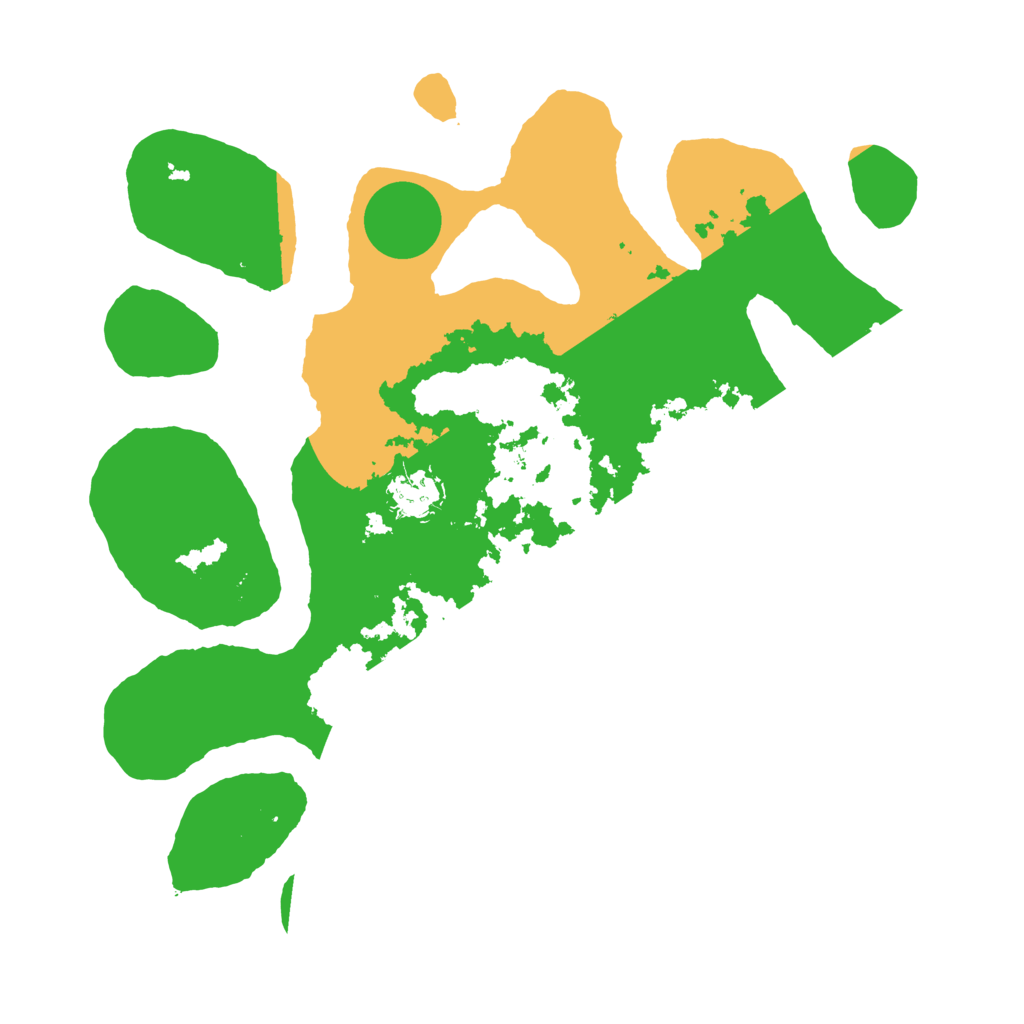 Biome Rust Map: Barren, Size: 3500, Seed: 951997