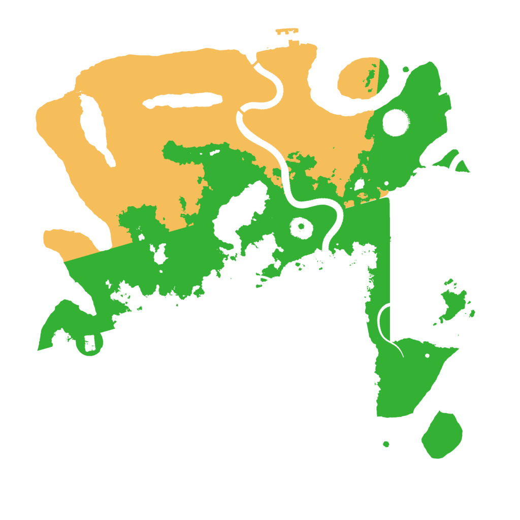 Biome Rust Map: Procedural Map, Size: 3500, Seed: 3431892