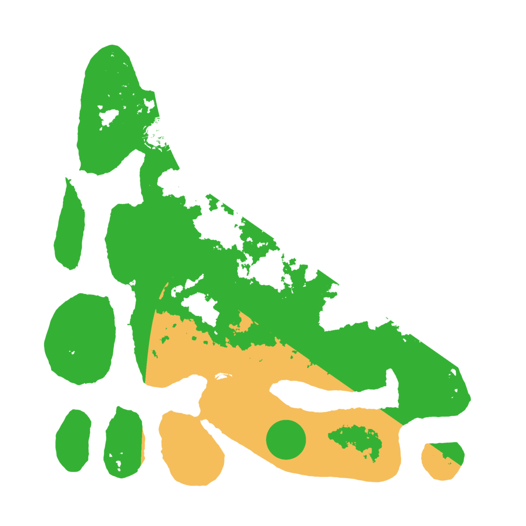 Biome Rust Map: Barren, Size: 3500, Seed: 442626