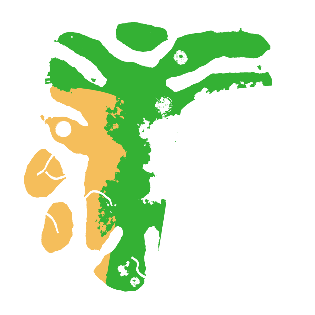 Biome Rust Map: Procedural Map, Size: 3500, Seed: 1335423