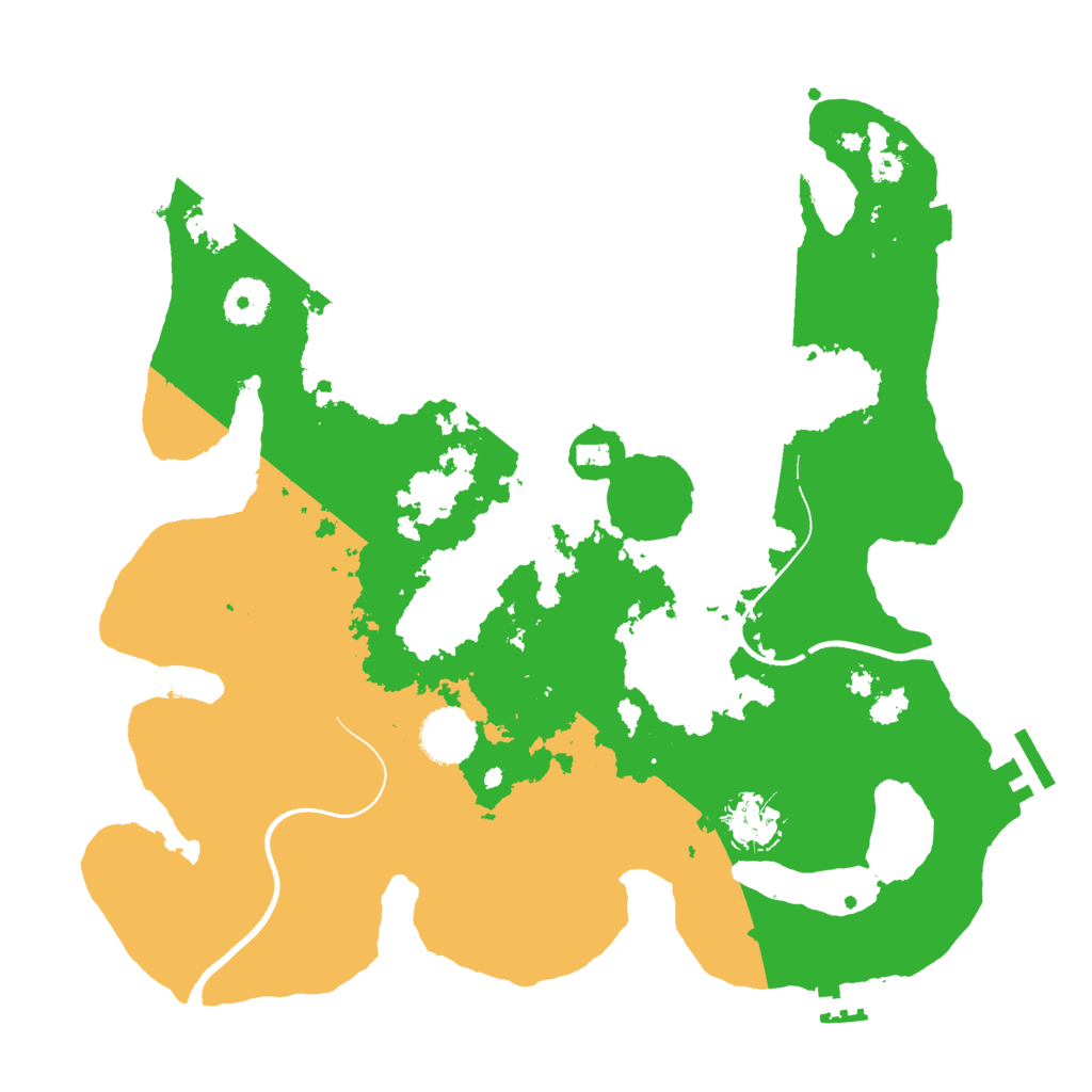 Biome Rust Map: Procedural Map, Size: 3500, Seed: 4749447