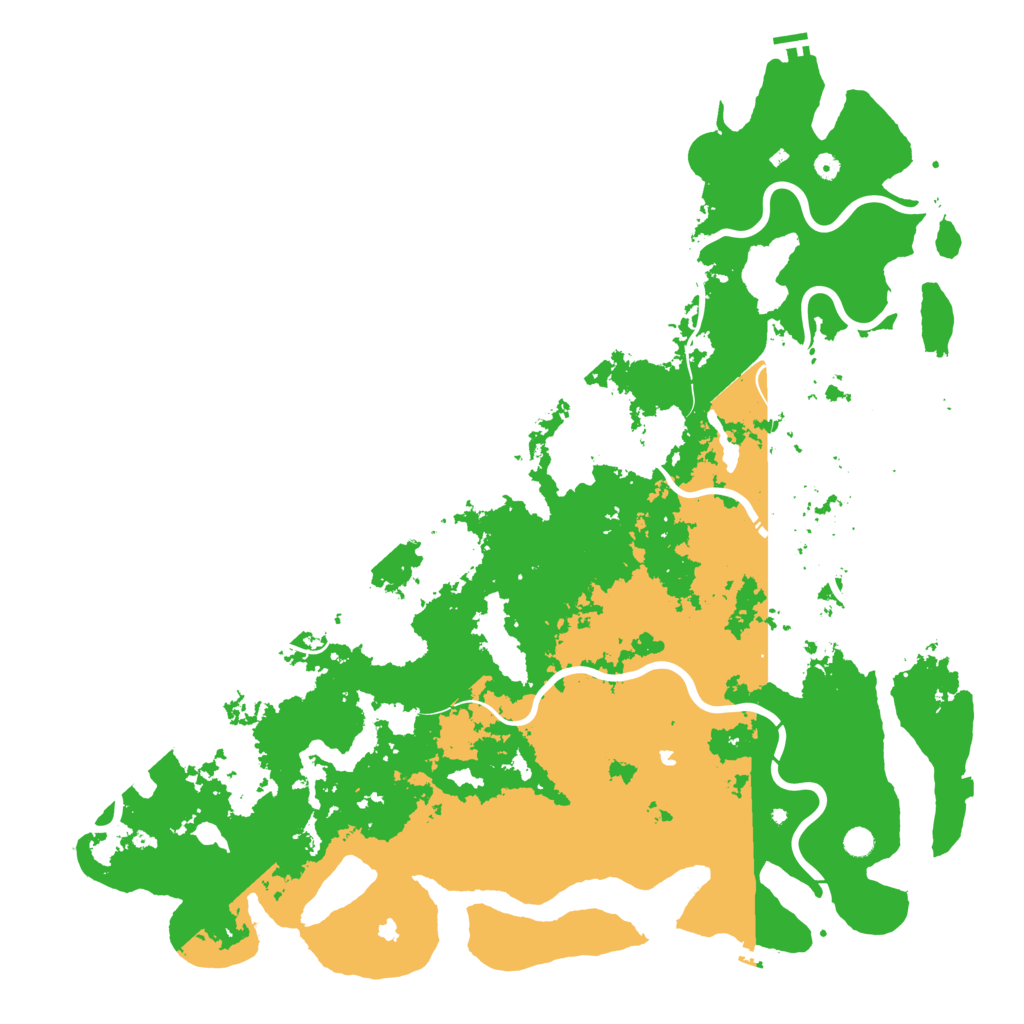 Biome Rust Map: Procedural Map, Size: 6000, Seed: 9871