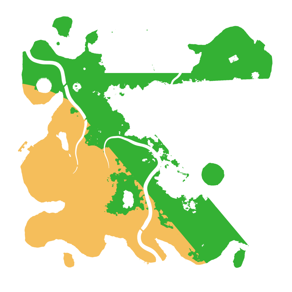 Biome Rust Map: Procedural Map, Size: 3500, Seed: 1354632