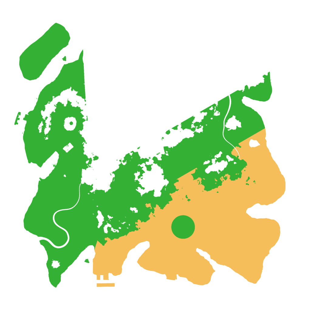 Biome Rust Map: Procedural Map, Size: 3500, Seed: 3610873