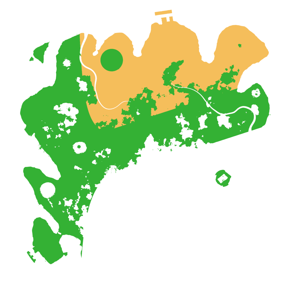Biome Rust Map: Procedural Map, Size: 3500, Seed: 6312709