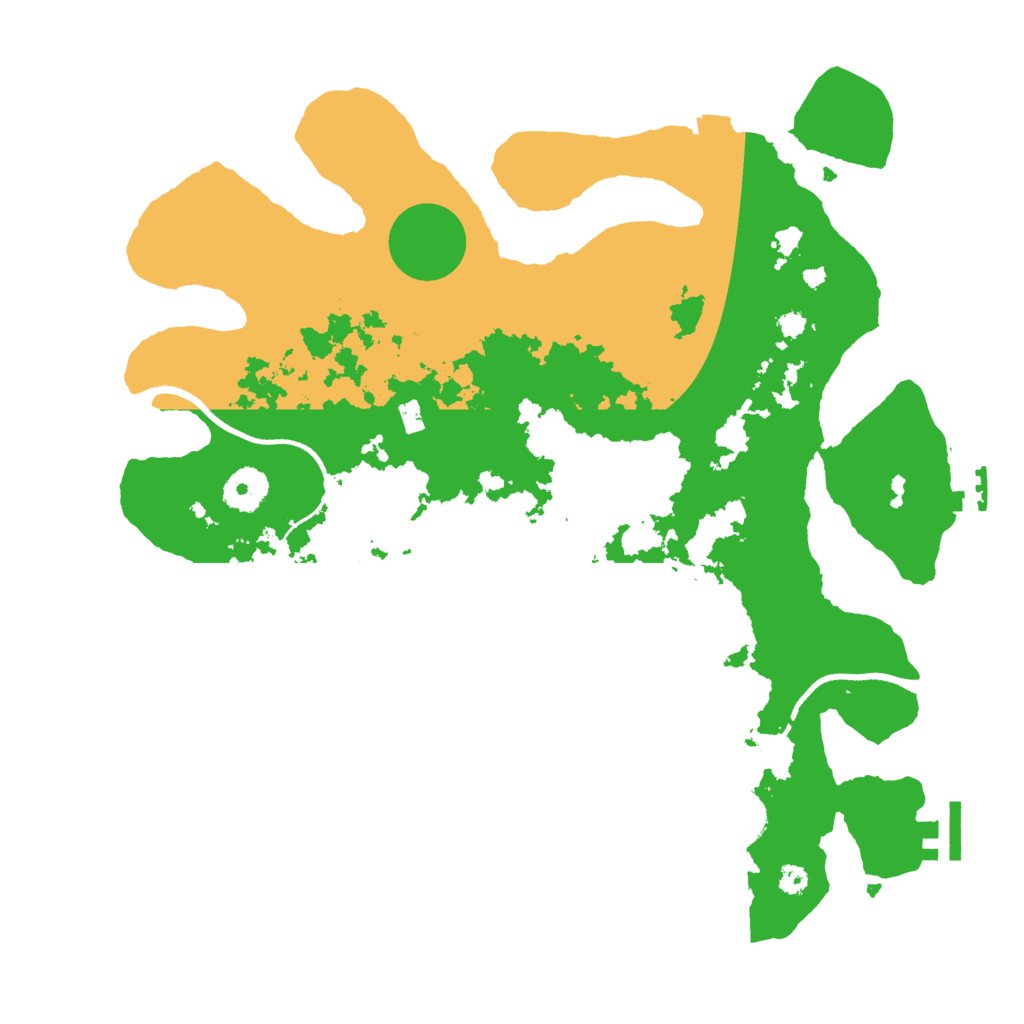 Biome Rust Map: Procedural Map, Size: 3500, Seed: 5225087