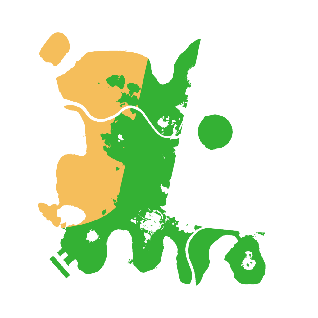 Biome Rust Map: Procedural Map, Size: 2500, Seed: 52565