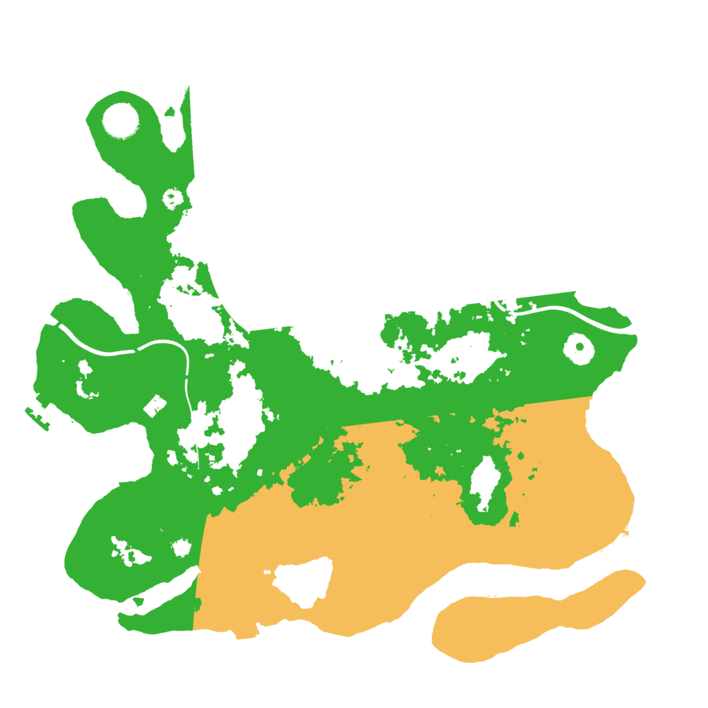 Biome Rust Map: Procedural Map, Size: 3500, Seed: 87414