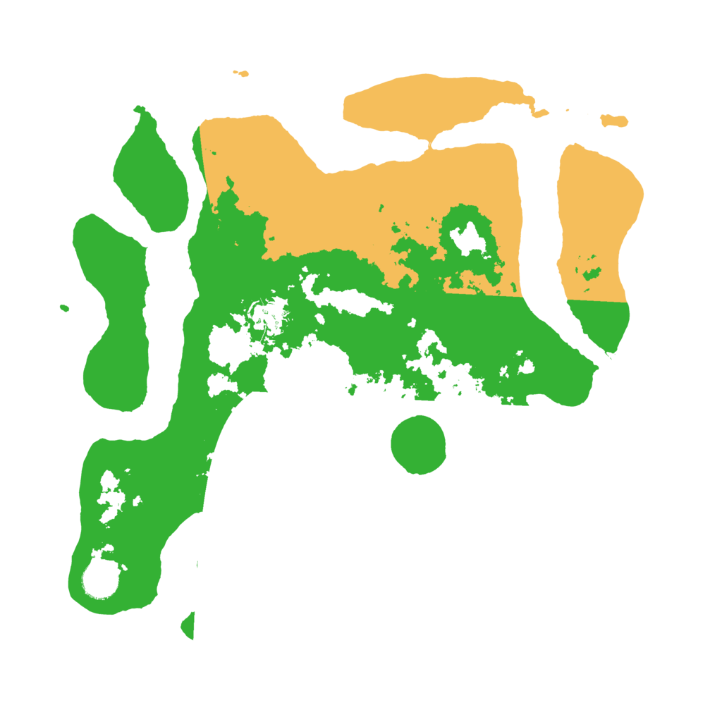 Biome Rust Map: Barren, Size: 3500, Seed: 3509278