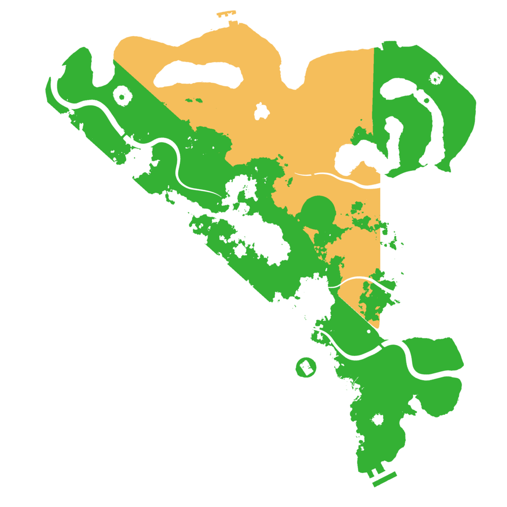 Biome Rust Map: Procedural Map, Size: 4000, Seed: 278661